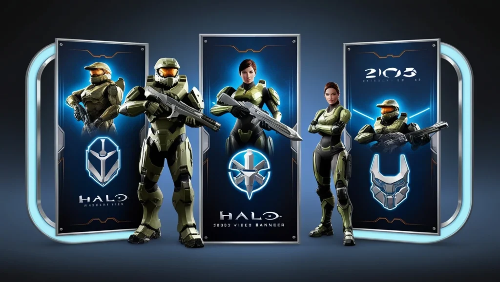 halo (2003) game icons banners